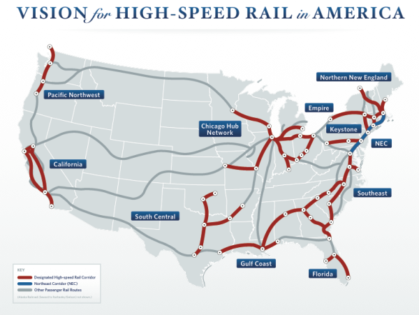 Obama's vision for high speed rail - Green Growth Sustainable Transportation